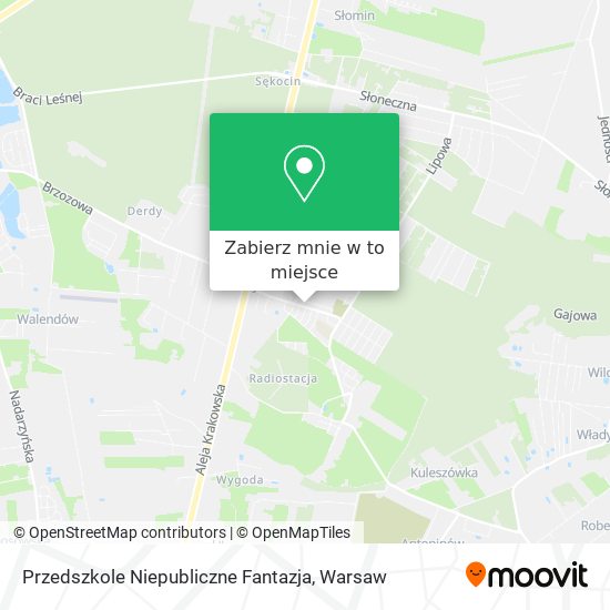 Mapa Przedszkole Niepubliczne Fantazja