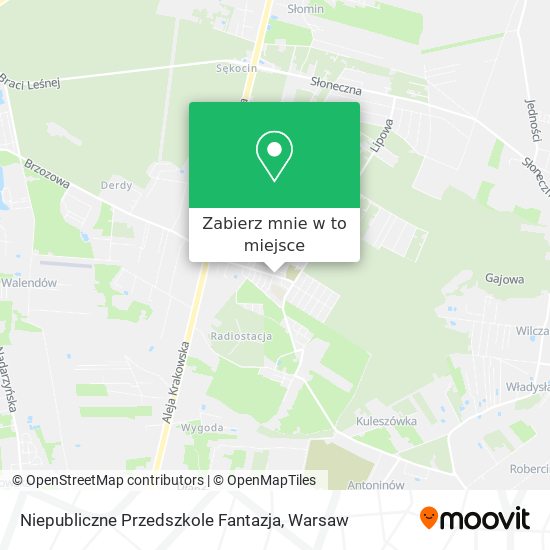 Mapa Niepubliczne Przedszkole Fantazja