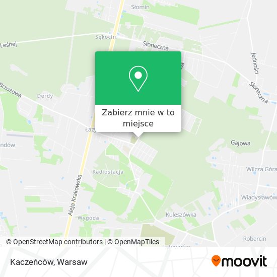 Mapa Kaczeńców