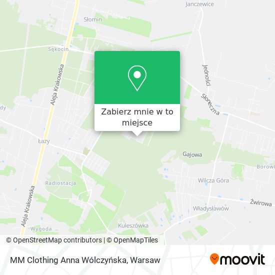 Mapa MM Clothing Anna Wólczyńska