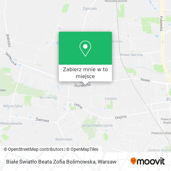 Mapa Białe Światło Beata Zofia Bolimowska