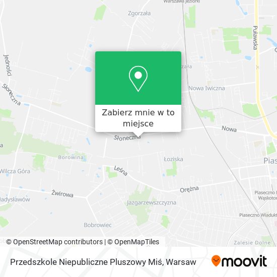 Mapa Przedszkole Niepubliczne Pluszowy Miś