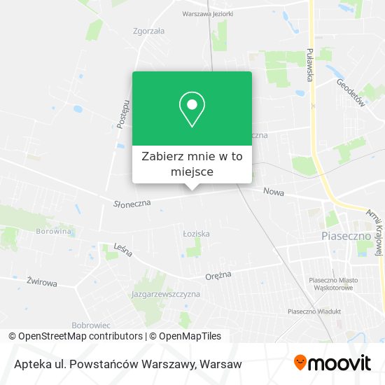 Mapa Apteka ul. Powstańców Warszawy