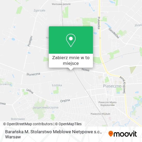 Mapa Barańska M. Stolarstwo Meblowe Nietypowe s.c.