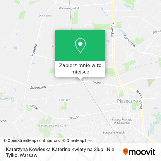 Mapa Katarzyna Kowieska Katerina Kwiaty na Ślub i Nie Tylko