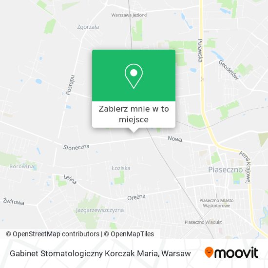 Mapa Gabinet Stomatologiczny Korczak Maria