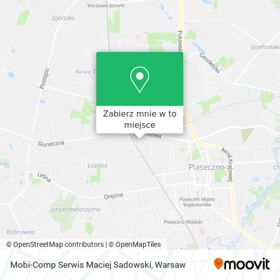 Mapa Mobi-Comp Serwis Maciej Sadowski