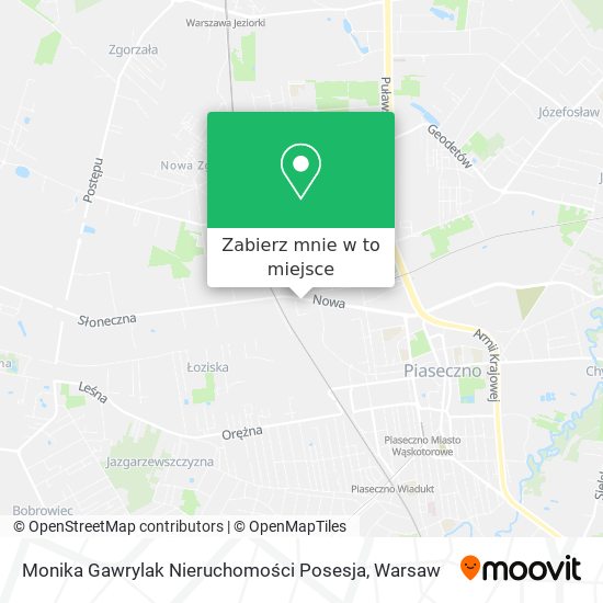 Mapa Monika Gawrylak Nieruchomości Posesja