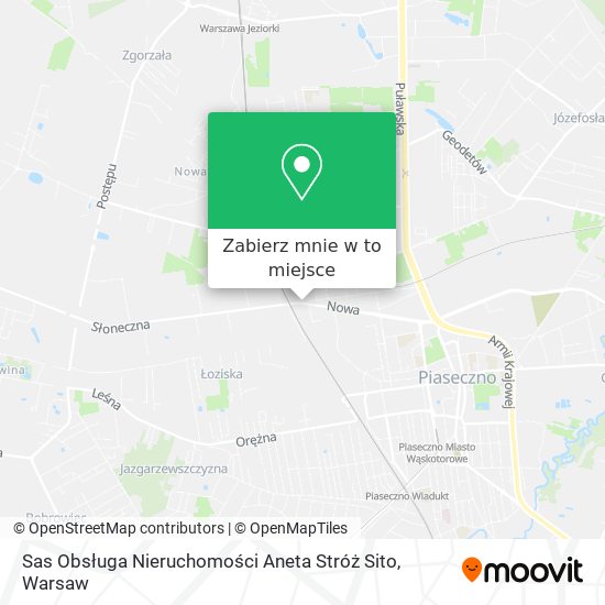 Mapa Sas Obsługa Nieruchomości Aneta Stróż Sito