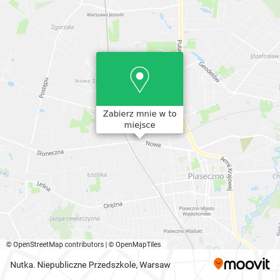 Mapa Nutka. Niepubliczne Przedszkole