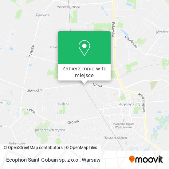 Mapa Ecophon Saint-Gobain sp. z o.o.