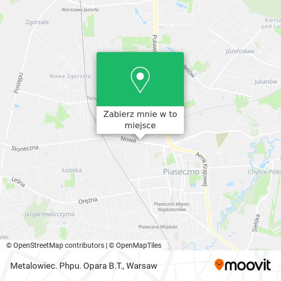 Mapa Metalowiec. Phpu. Opara B.T.