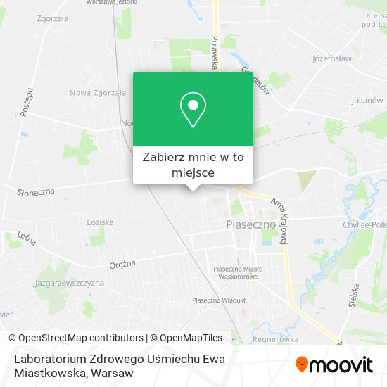 Mapa Laboratorium Zdrowego Uśmiechu Ewa Miastkowska