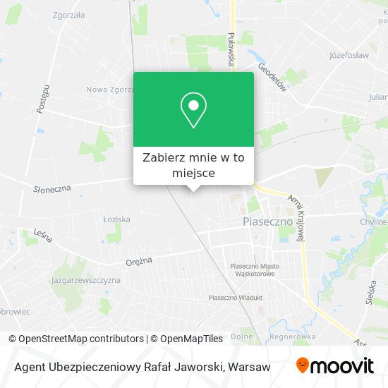 Mapa Agent Ubezpieczeniowy Rafał Jaworski