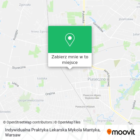Mapa Indywidualna Praktyka Lekarska Mykola Mantyka