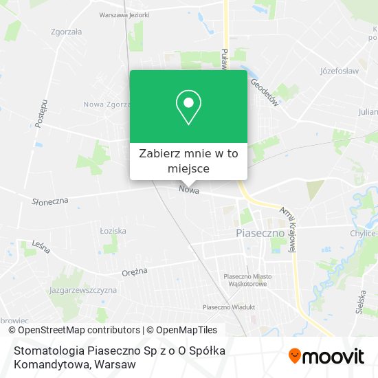 Mapa Stomatologia Piaseczno Sp z o O Spółka Komandytowa