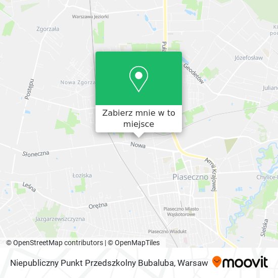 Mapa Niepubliczny Punkt Przedszkolny Bubaluba