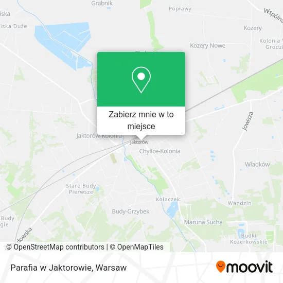 Mapa Parafia w Jaktorowie