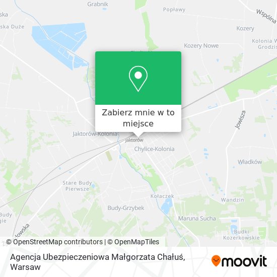 Mapa Agencja Ubezpieczeniowa Małgorzata Chałuś