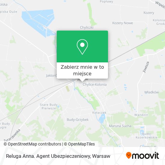 Mapa Reluga Anna. Agent Ubezpieczeniowy