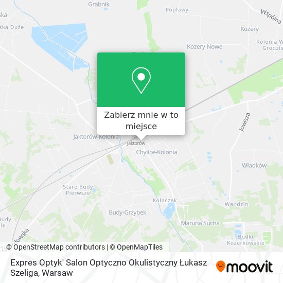 Mapa Expres Optyk' Salon Optyczno Okulistyczny Łukasz Szeliga