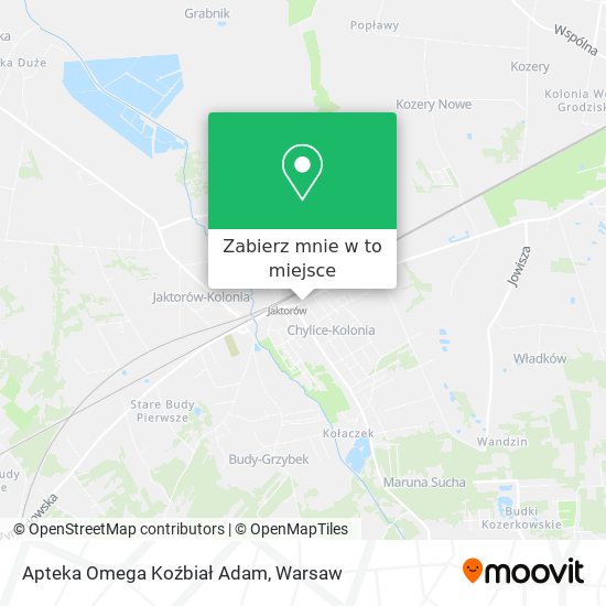 Mapa Apteka Omega Koźbiał Adam