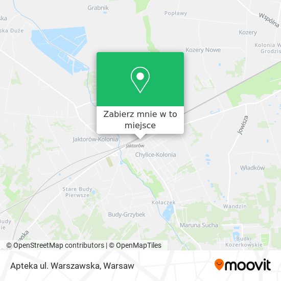 Mapa Apteka ul. Warszawska