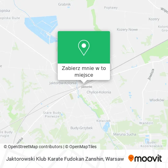 Mapa Jaktorowski Klub Karate Fudokan Zanshin
