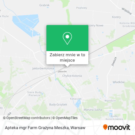 Mapa Apteka mgr Farm Grażyna Meszka