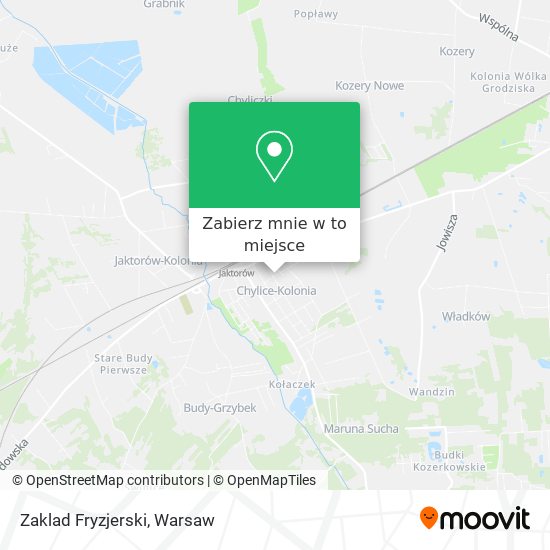 Mapa Zaklad Fryzjerski