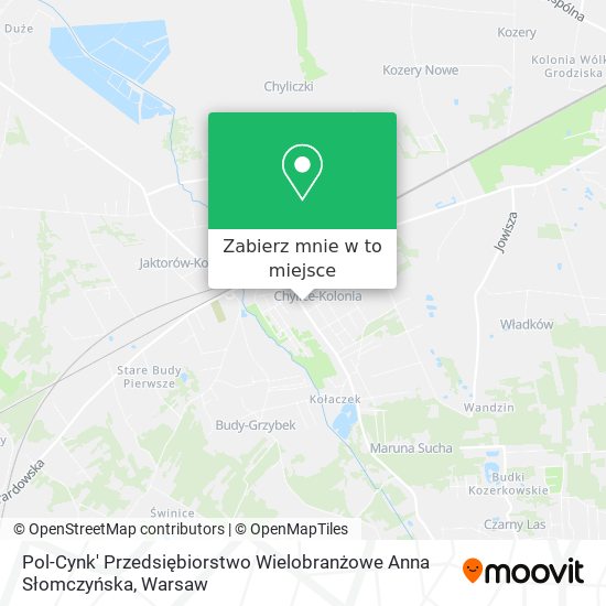 Mapa Pol-Cynk' Przedsiębiorstwo Wielobranżowe Anna Słomczyńska