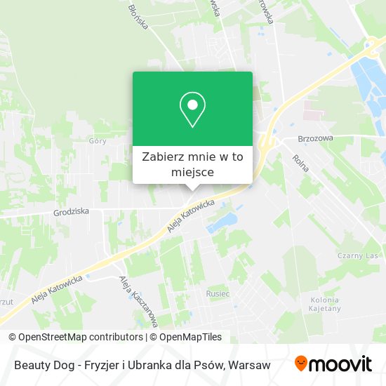 Mapa Beauty Dog - Fryzjer i Ubranka dla Psów