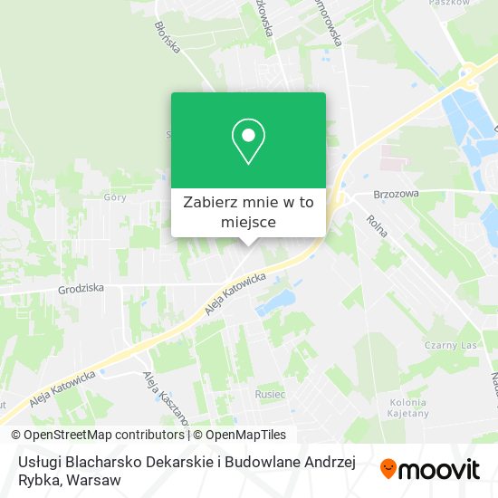 Mapa Usługi Blacharsko Dekarskie i Budowlane Andrzej Rybka