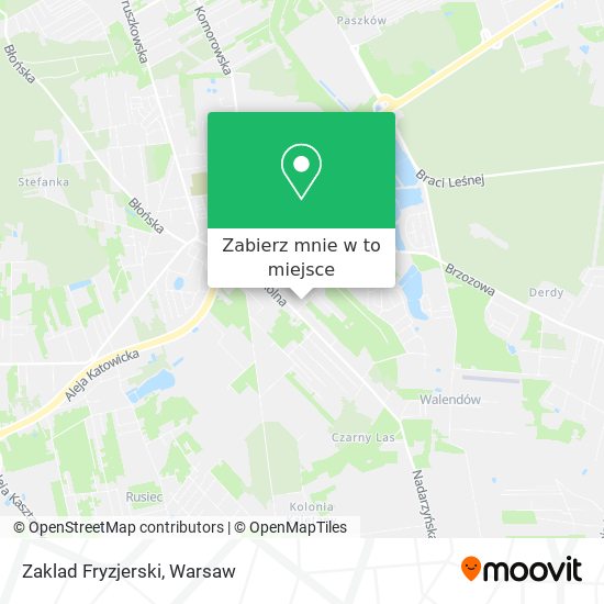 Mapa Zaklad Fryzjerski