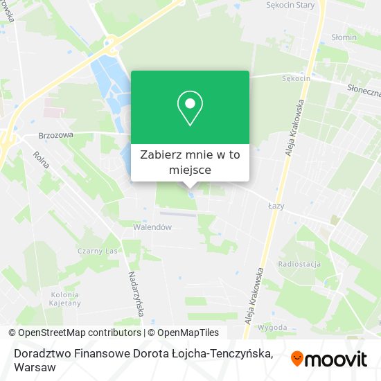 Mapa Doradztwo Finansowe Dorota Łojcha-Tenczyńska