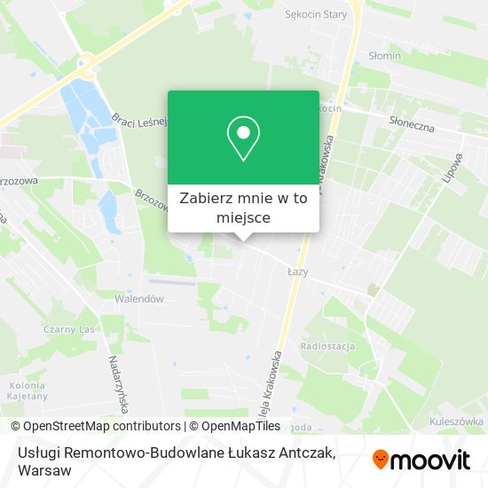 Mapa Usługi Remontowo-Budowlane Łukasz Antczak