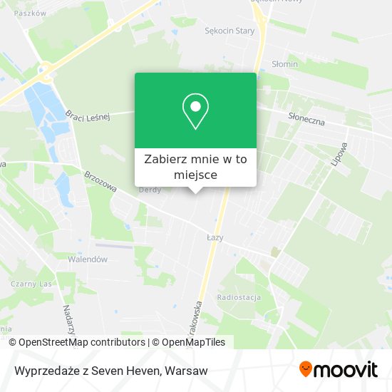 Mapa Wyprzedaże z Seven Heven