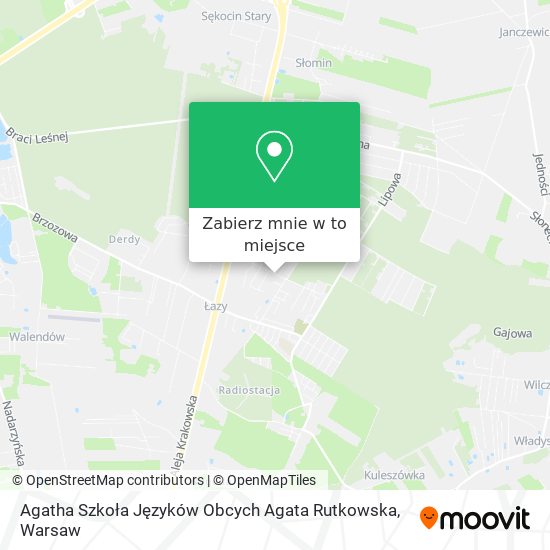 Mapa Agatha Szkoła Języków Obcych Agata Rutkowska