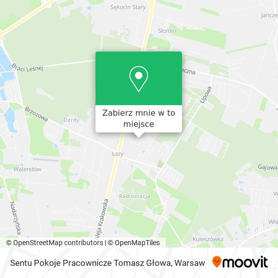 Mapa Sentu Pokoje Pracownicze Tomasz Głowa