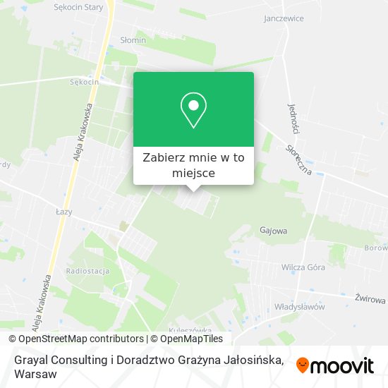 Mapa Grayal Consulting i Doradztwo Grażyna Jałosińska