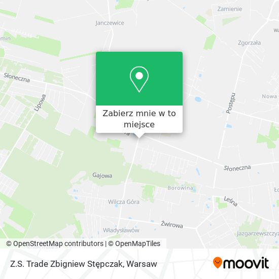 Mapa Z.S. Trade Zbigniew Stępczak