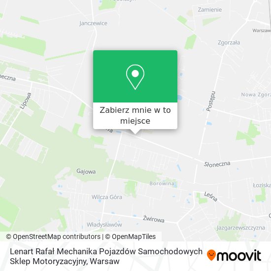 Mapa Lenart Rafał Mechanika Pojazdów Samochodowych Sklep Motoryzacyjny