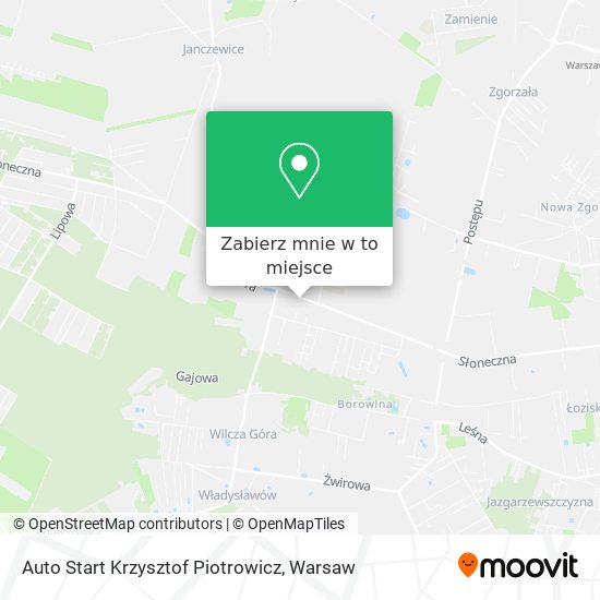 Mapa Auto Start Krzysztof Piotrowicz