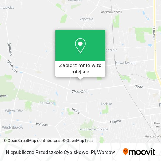 Mapa Niepubliczne Przedszkole Cypiskowo. Pl