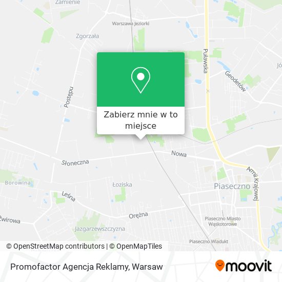 Mapa Promofactor Agencja Reklamy