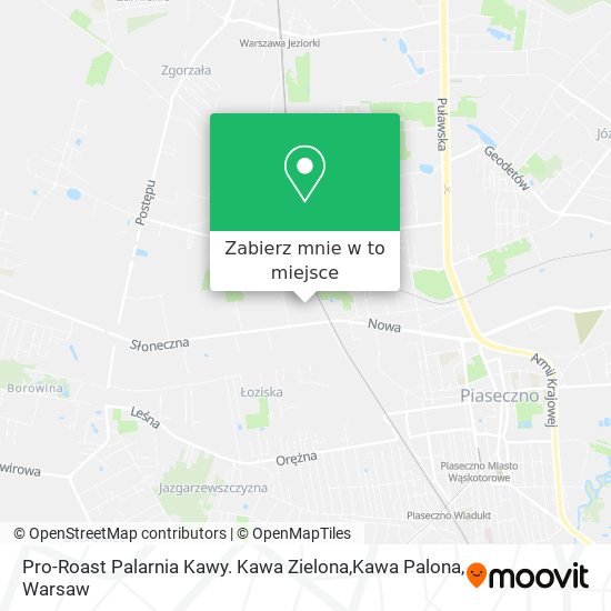 Mapa Pro-Roast Palarnia Kawy. Kawa Zielona,Kawa Palona