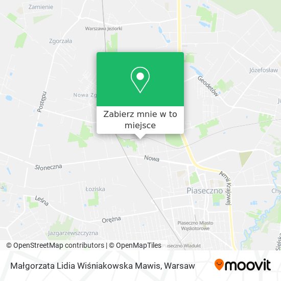 Mapa Małgorzata Lidia Wiśniakowska Mawis