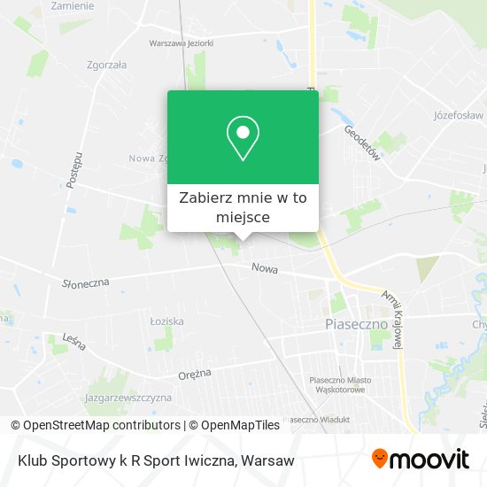 Mapa Klub Sportowy k R Sport Iwiczna