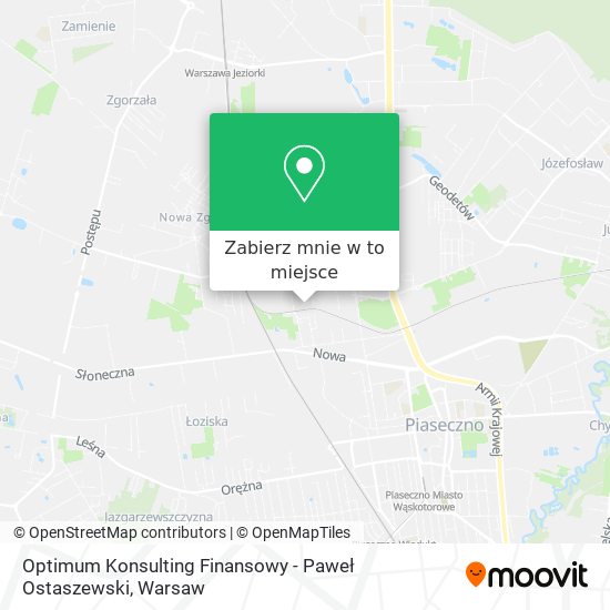 Mapa Optimum Konsulting Finansowy - Paweł Ostaszewski