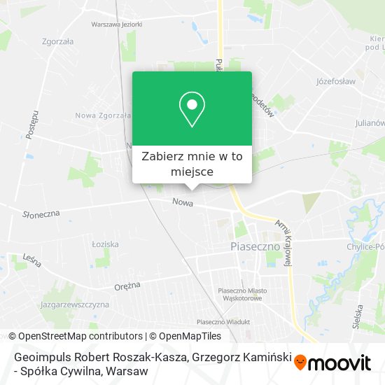 Mapa Geoimpuls Robert Roszak-Kasza, Grzegorz Kamiński - Spółka Cywilna